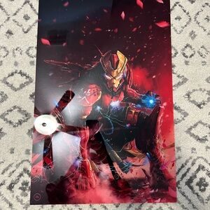 Iron Man Art Print - Red and Gold